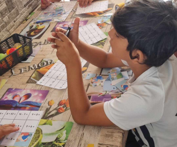 ROZVOJOVÝ TÍM V AKCII / Aktivita - matematické puzzle 8.7.2025 - foto