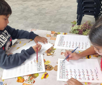 ROZVOJOVÝ TÍM V AKCII / Počítanie s obrázkami. - foto