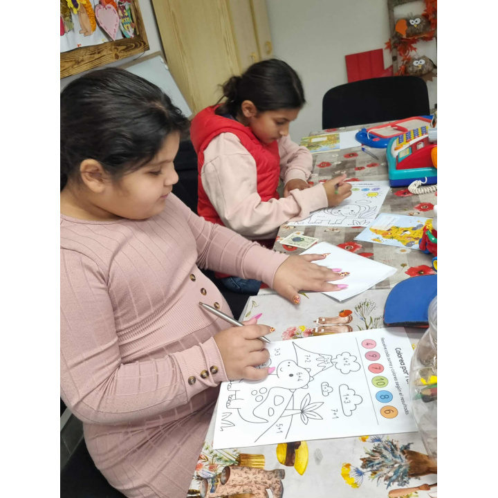 Spočítaj a vyfarbi podľa výsledku.