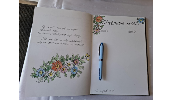 Zdobenie sály na STRETNUTIE RODÁKOV